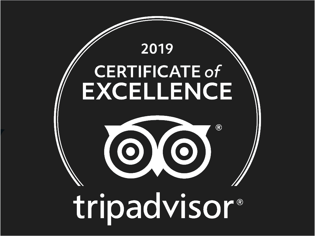Awarded TripAdvisor Certificate of Excellence 2019